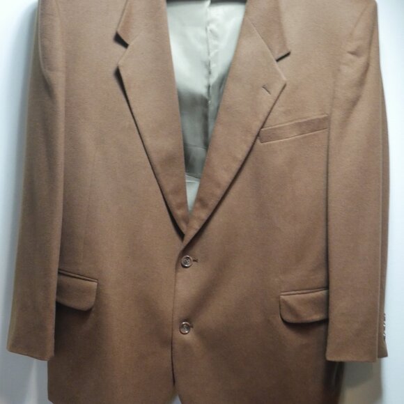 FIORAVANTI Couture Jacket Men's Size 50 Brown Cashmere Single Breasted Blazer - Picture 7 of 15